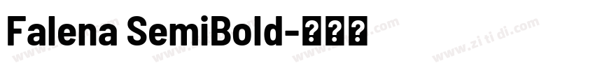 Falena SemiBold字体转换